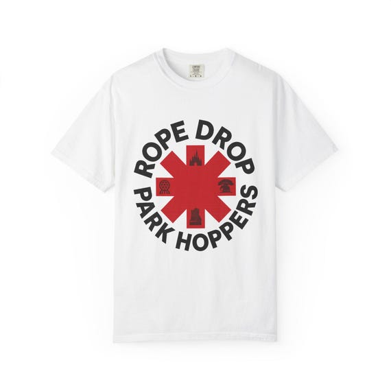 ROPEDROP PARKHOPPERS - Magic Kingdom, Epcot, Hollywood Studios, Animal Kingdom, Red Hot Chili Peppers Band T-Shirt - Disney Parks Trip Tee