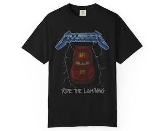 RIDE THE LIGHTNING Adult Tee - Metallica Pixar Cars Lightning