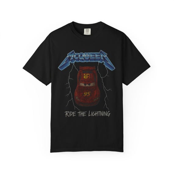 RIDE THE LIGHTNING Adult Tee - Metallica Pixar Cars Lightning