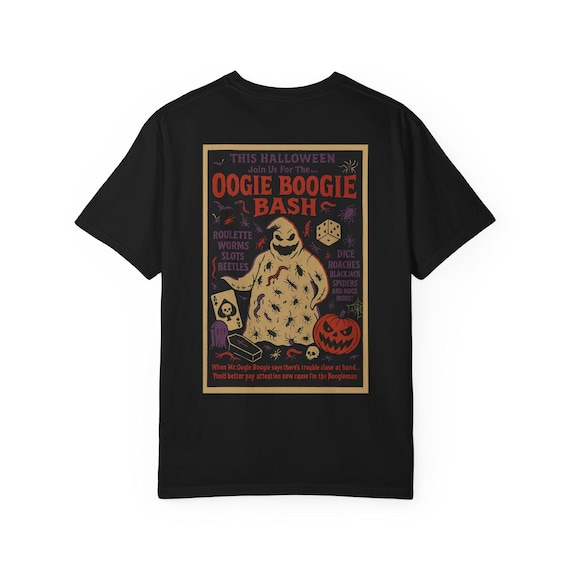 OOGIE BOOGIE BASH - Nightmare Before Christmas, Halloween, Jack Skellington T-Shirt - Disney Parks, Disney World, Disneyland Trip Cotton Tee