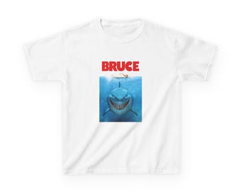 Camiseta infantil BRUCE - Camiseta de la película - Camiseta gráfica de algodón para viajes a Disney Parks, Disney World y Disneyland