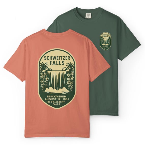 SCHWEITZER FALLS - Jungle Cruise, Backside of Water, National Parks T-Shirt - Disney Parks, Disney World, Disneyland Trip Cotton Tee
