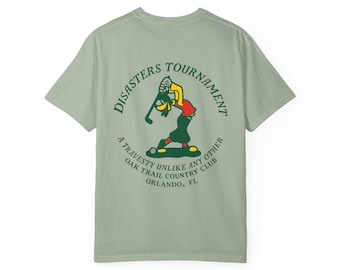 Torneo de Desastres Oak Trail Country Club - Camiseta de golf Goofy - Camiseta gráfica de algodón para viajes a Disney Parks, Disney World y Disneyland