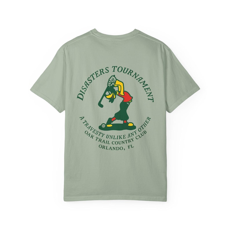 DISASTERS TOURNAMENT Oak Trail Country Club - Goofy Golf T-Shirt - Disney Parks, Disney World, Disneyland Trip Cotton Graphic Tee image 1