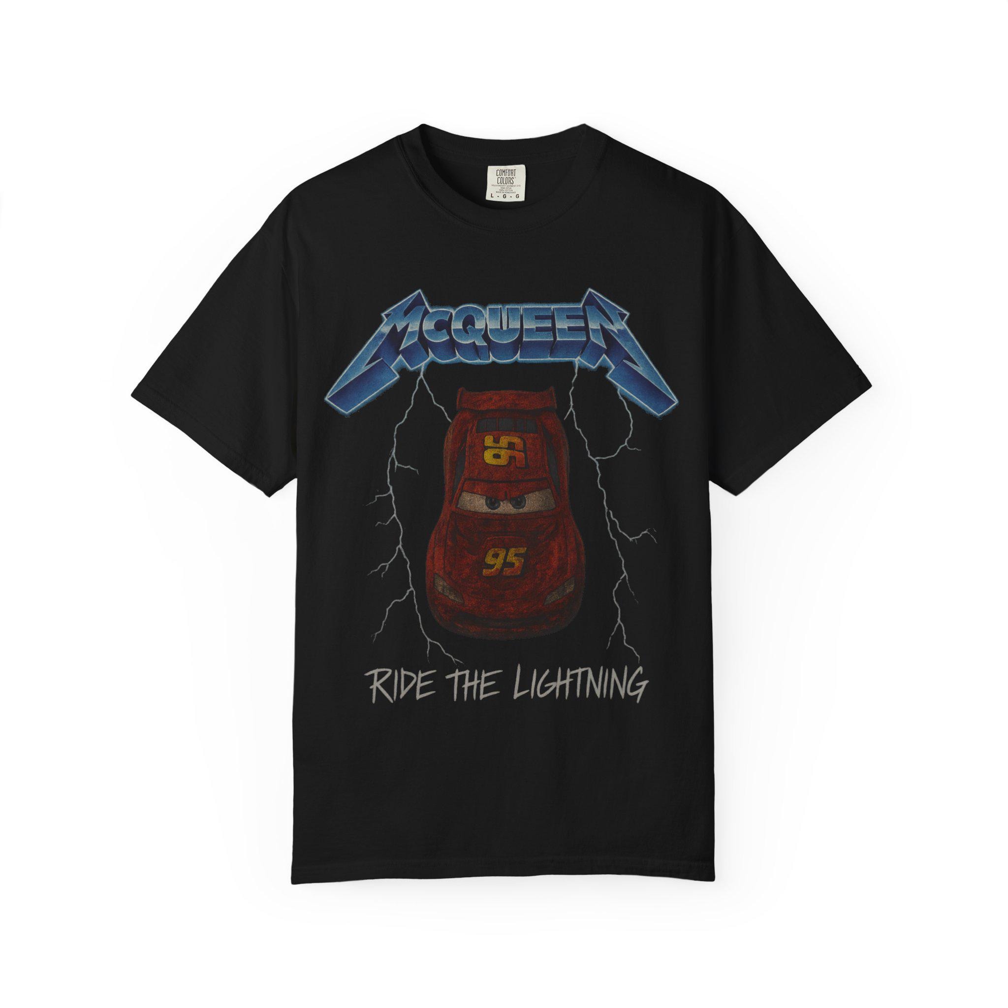 RIDE THE LIGHTNING Adult Tee - Metallica Pixar Cars Lightning