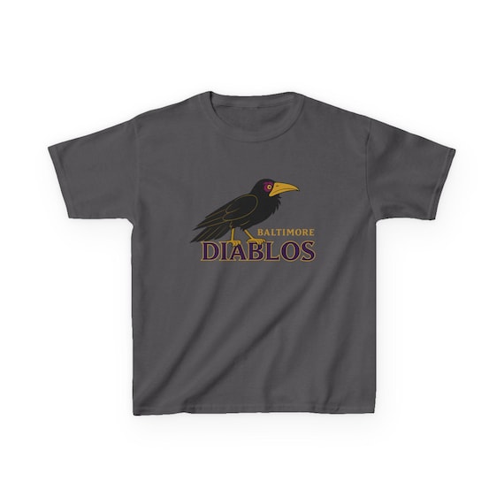 BALTIMORE DIABLOS Kids Tee - Ravens Pro Football Maleficent T-Shirt - Disney Parks Disney World Disneyland Trip Cotton Graphic Tee