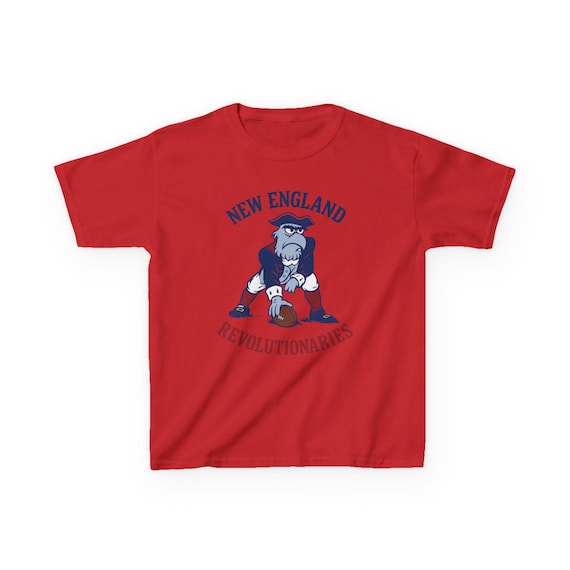 NEW ENGLAND REVOLUTIONARIES Kids Tee - Patriots Pro Football Pats Sam Eagle T-Shirt - Disney Parks Disneyland Trip Cotton Graphic Tee