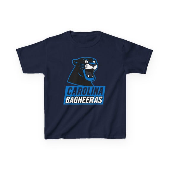 CAROLINA BAGHEERAS Kids Tee - Panthers Pro Football Jungle Book Bagheera Baloo T-Shirt - Disney Parks Disneyland Trip Cotton Graphic Tee