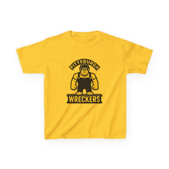PITTSBURGH WRECKERS Kids Tee - Steelers Pro Football Wreck-It Ralph T-Shirt - Disney Parks Disney World Disneyland Trip Cotton Graphic Tee