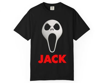 SCREAM JACK - Halloween Nightmare Jack Skellington Horror Movie T-Shirt - Disney Parks, Disney World, Disneyland Trip Cotton Graphic Tee