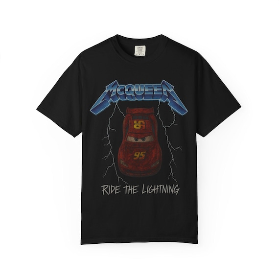 RIDE THE LIGHTNING Adult Tee - Metallica Pixar Cars Lightning