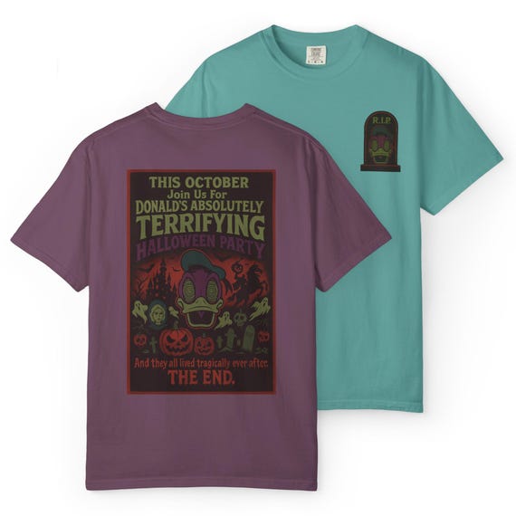DONALDS TERRIFYING HALLOWEEN - Mickey's Not So Scary Halloween Party Spoof T-Shirt - Disney Parks, Disney World, Disneyland Trip Cotton Tee