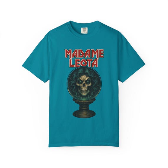 MADAME LEOTA - Disney Haunted Mansion Ghost Skeleton Iron Maiden Band T-Shirt - Disney Parks, Disney World, Disneyland Trip Cotton Tee