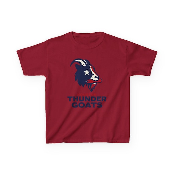 HOUSTON THUNDER GOATS Kids Tee - Texans Pro Football Thunder Mountain T-Shirt - Disney Parks Disney World Disneyland Trip Cotton Graphic Tee
