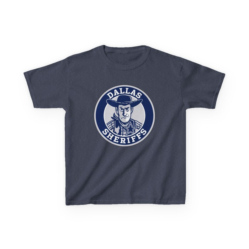DALLAS SHERIFFS Kids Tee - Cowboys Pro Football Woody Toy Story T-Shirt - Disney Parks Disney World Disneyland Trip Cotton Graphic Tee image 5