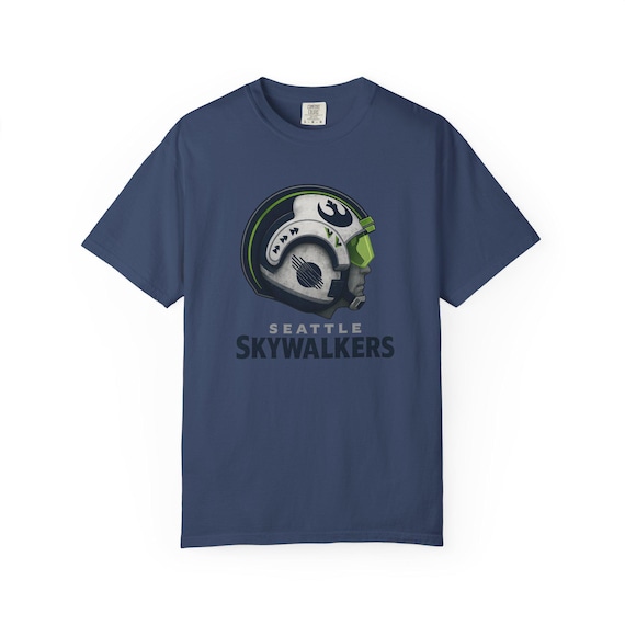 SEATTLE SKYWALKERS - Seahawks Pro Football Star Wars Luke Rebel Jedi T-Shirt - Disney Parks Disney World Disneyland Trip Cotton Graphic Tee