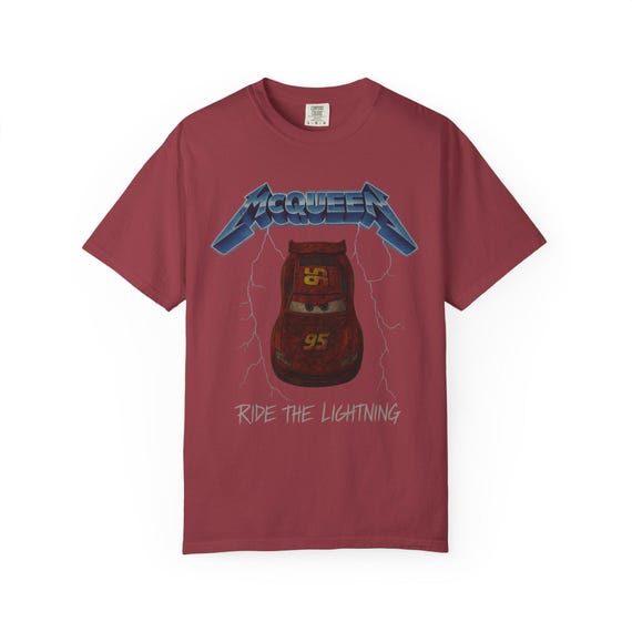 RIDE THE LIGHTNING Adult Tee - Metallica Pixar Cars Lightning