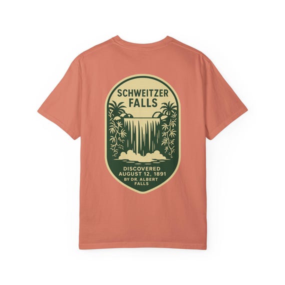 SCHWEITZER FALLS - Jungle Cruise, Backside of Water, National Parks T-Shirt - Disney Parks, Disney World, Disneyland Trip Cotton Tee