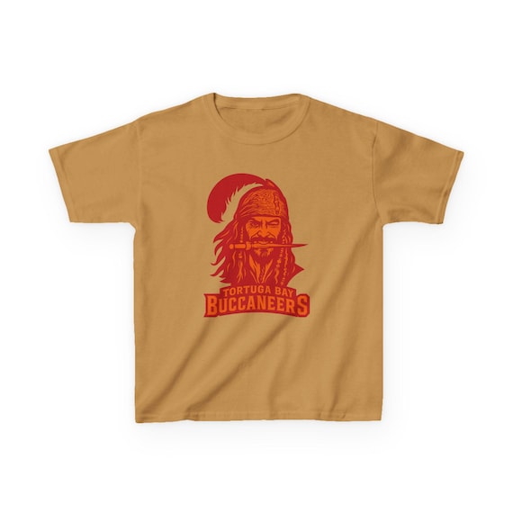TORTUGA BAY BUCCANEERS Kids Tee - Bucs Pro Football Pirates Caribbean T-Shirt - Disney Parks Disney World Disneyland Trip Cotton Graphic Tee