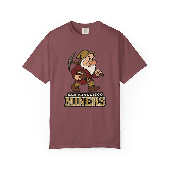 SAN FRANCISCO MINERS - 49ers Pro Football Sevens Dwarfs Grumpy T-Shirt - Disney Parks Disney World Disneyland Trip Cotton Graphic Tee