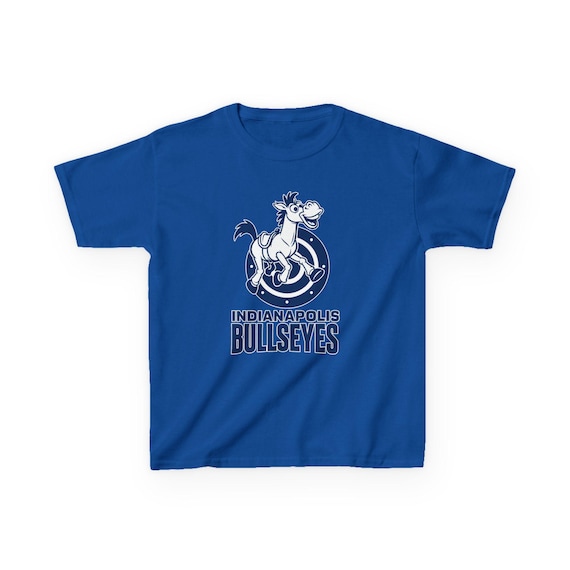 INDIANAPOLIS BULLSEYES Kids Tee - Colts Pro Football Toy Story Bullseye Woody T-Shirt - Disney Parks Disneyland Trip Cotton Graphic Tee