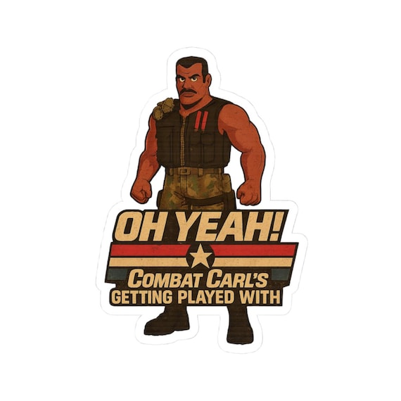 COMBAT CARL Sticker - Toy Story, GI Joe, G.I. Action Figure Decal - Disney Parks, Disney World, Disneyland Trip
