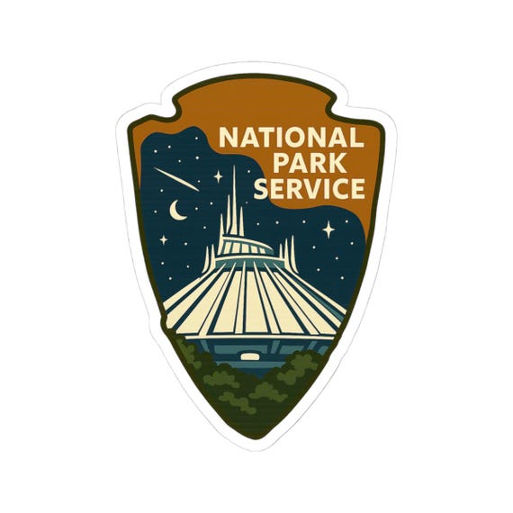 NATIONAL PARK SPACE Sticker - Mountain National Parks Homage Decal