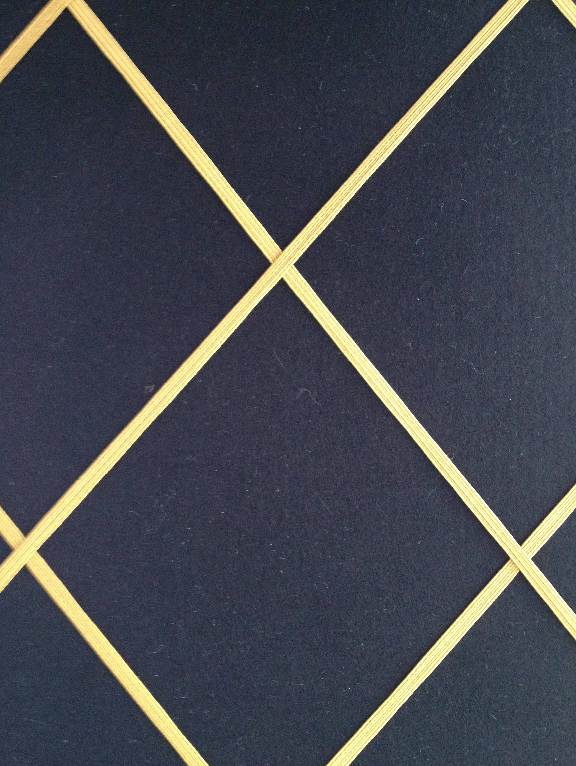 Pin Board/notice Board black Felt With Gold Elastic Etsy UK