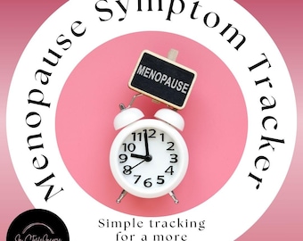 Menopause Symptom Tracker | Daily Wellness Log for Women 45+ | Reflection + Doctor Prep Sheets | Digital Download | Perimenopause Tracker