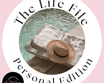 The Life File | Personal Info Organizer | Emergency Binder | Printable Life Planner | Password Tracker | Digital Access & Estate Planning
