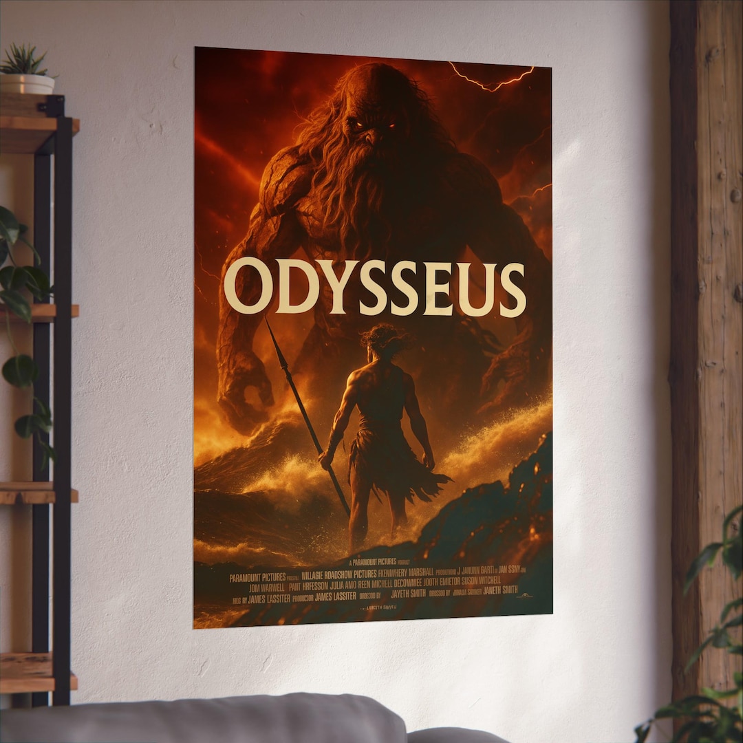 Odysseus Movie Poster | the Odyssey Wall Art | Greek Mythology Print ...