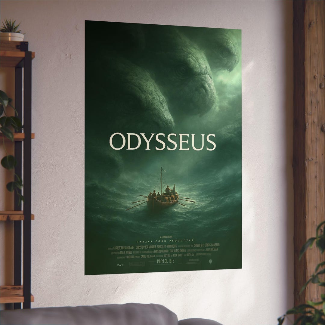 Odysseus Movie Poster | the Odyssey Wall Art | Greek Mythology Print ...