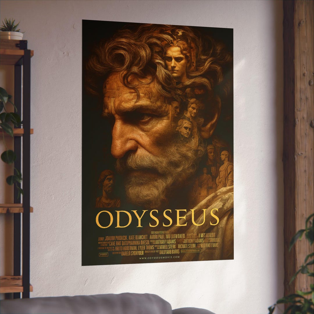 Odysseus Movie Poster | the Odyssey Wall Art | Greek Mythology Print ...