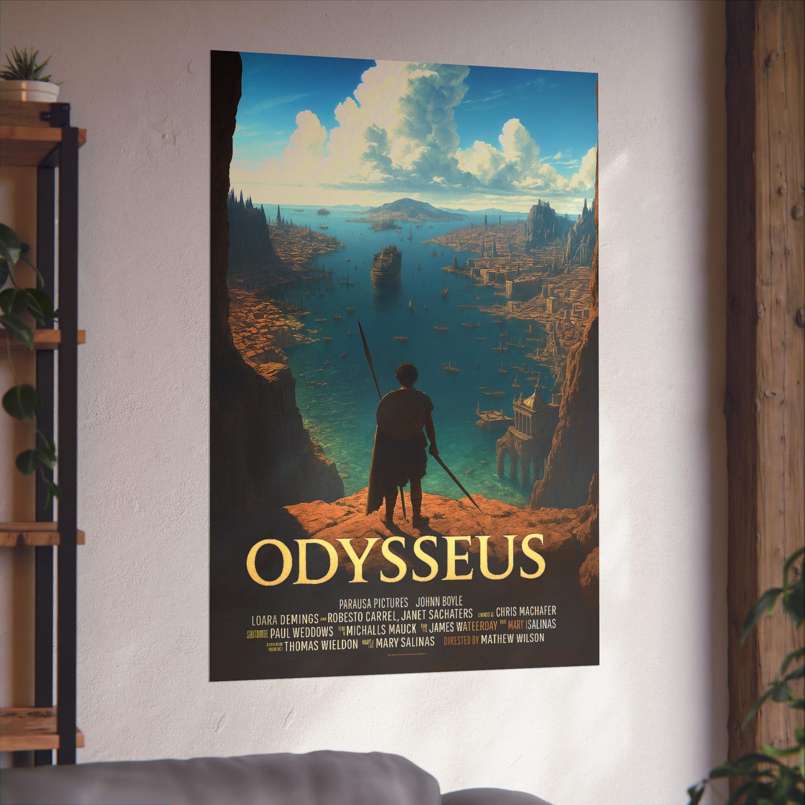 Odysseus Movie Poster | the Odyssey Wall Art | Greek Mythology Print ...