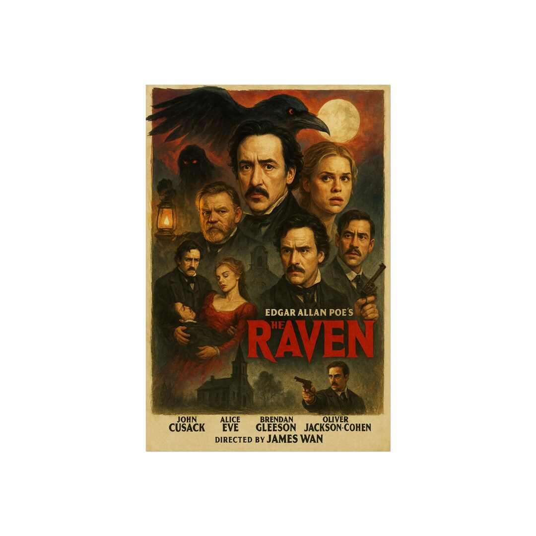 The Raven Movie Poster: Dark Fantasy Wall Decor - Etsy