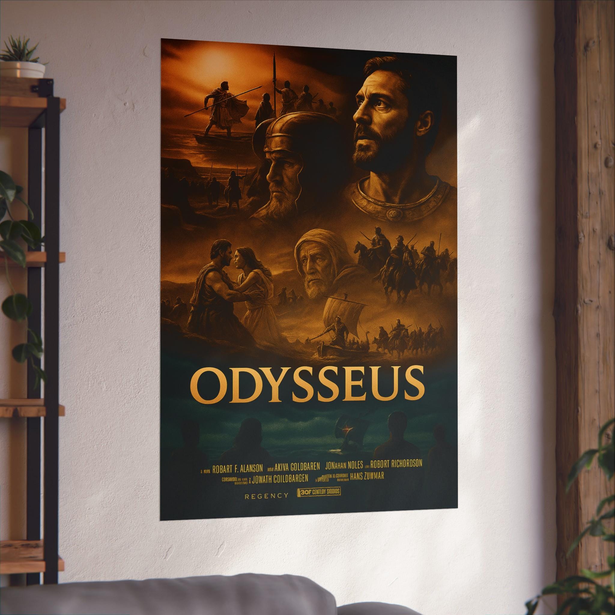 Odysseus Movie Poster | the Odyssey Wall Art | Greek Mythology Print ...