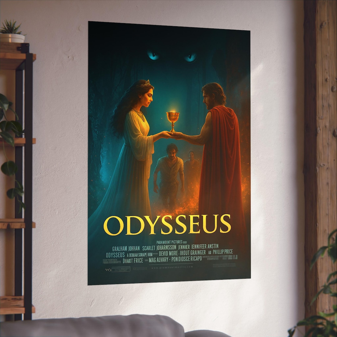 Odysseus Movie Poster | the Odyssey Wall Art | Greek Mythology Print ...