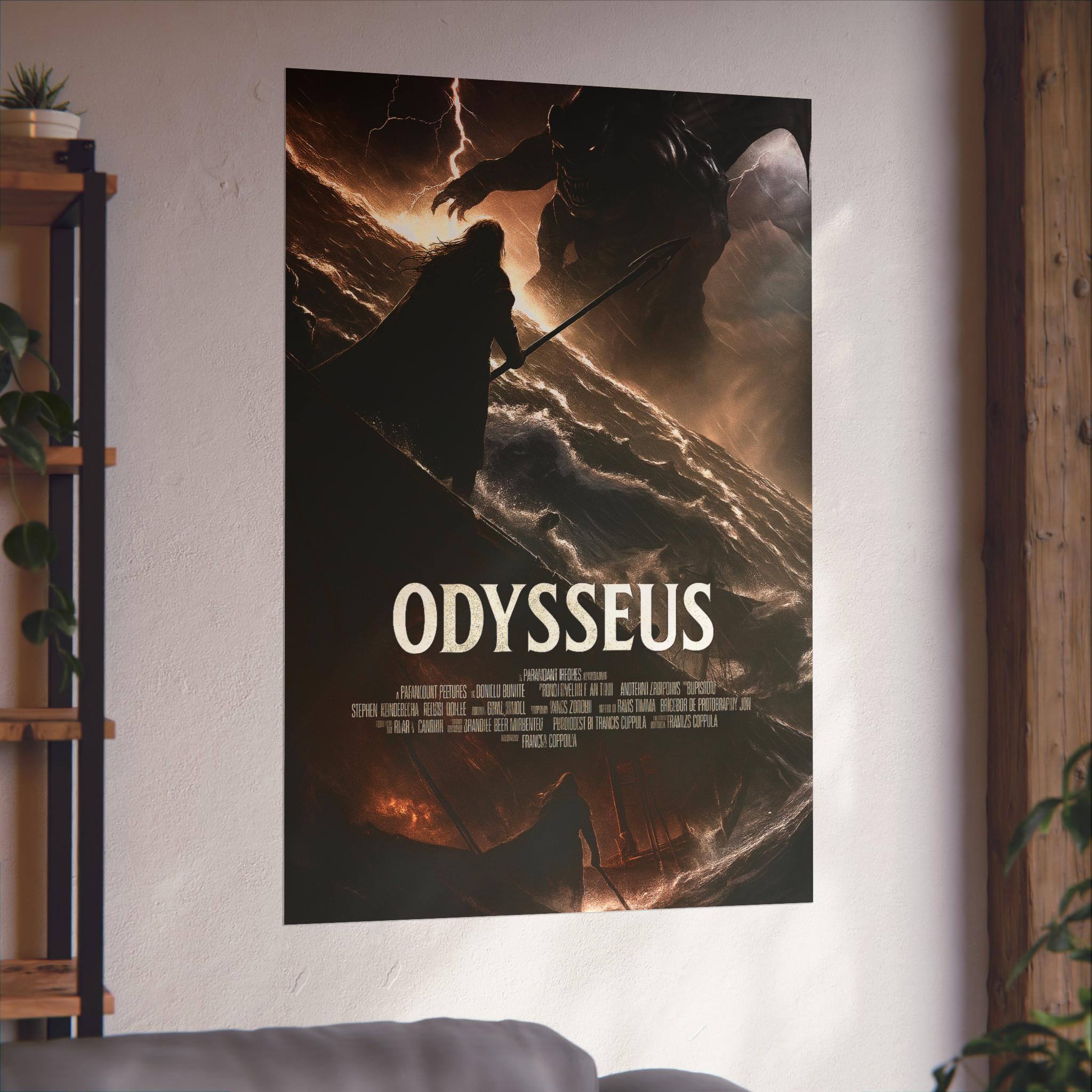 Odysseus Movie Poster | the Odyssey Wall Art | Greek Mythology Print ...