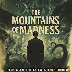 Póster de la película "En las montañas de la locura" / Arte de terror cósmico de H.P. Lovecraft / Decoración de pared antártica de Eldritch / Ciencia ficción de Pulp Fiction / Sátira