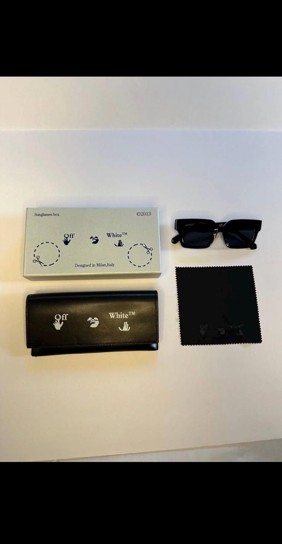 off-white サングラス（ケース付き） Off White Sunglasses - Etsy