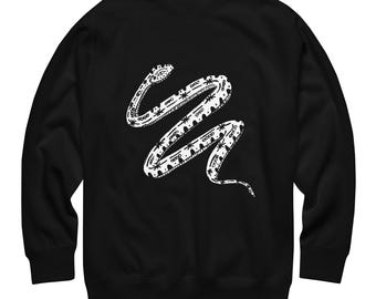 Mystical Snake Sweatshirt | Original Serpent Art, Unisex Pullover