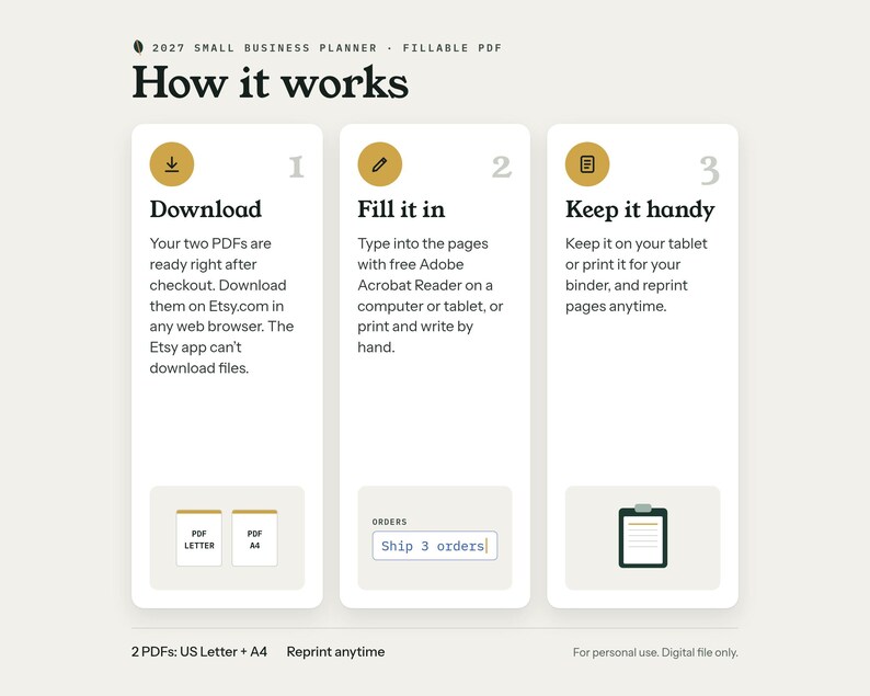 Small Business Planner 2027 Printable, Expense Tracker, Sales Goal ...