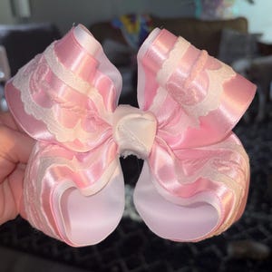 bow lace pink bow