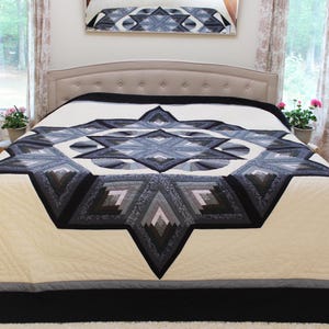 Authentic Handmade Quilted Patchwork Blanket Bedspread King size