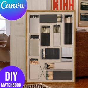 Matchbox Poster Canva Template: DIY Printable Wall Art (Digital Download)