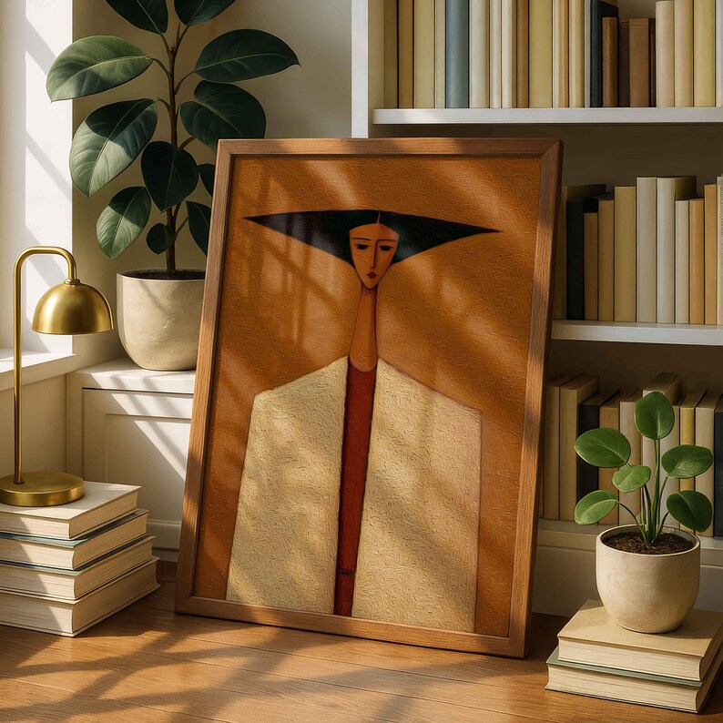 Modern Abstract Woman Portrait Printable Wall Art, Minimalist Fashion ...