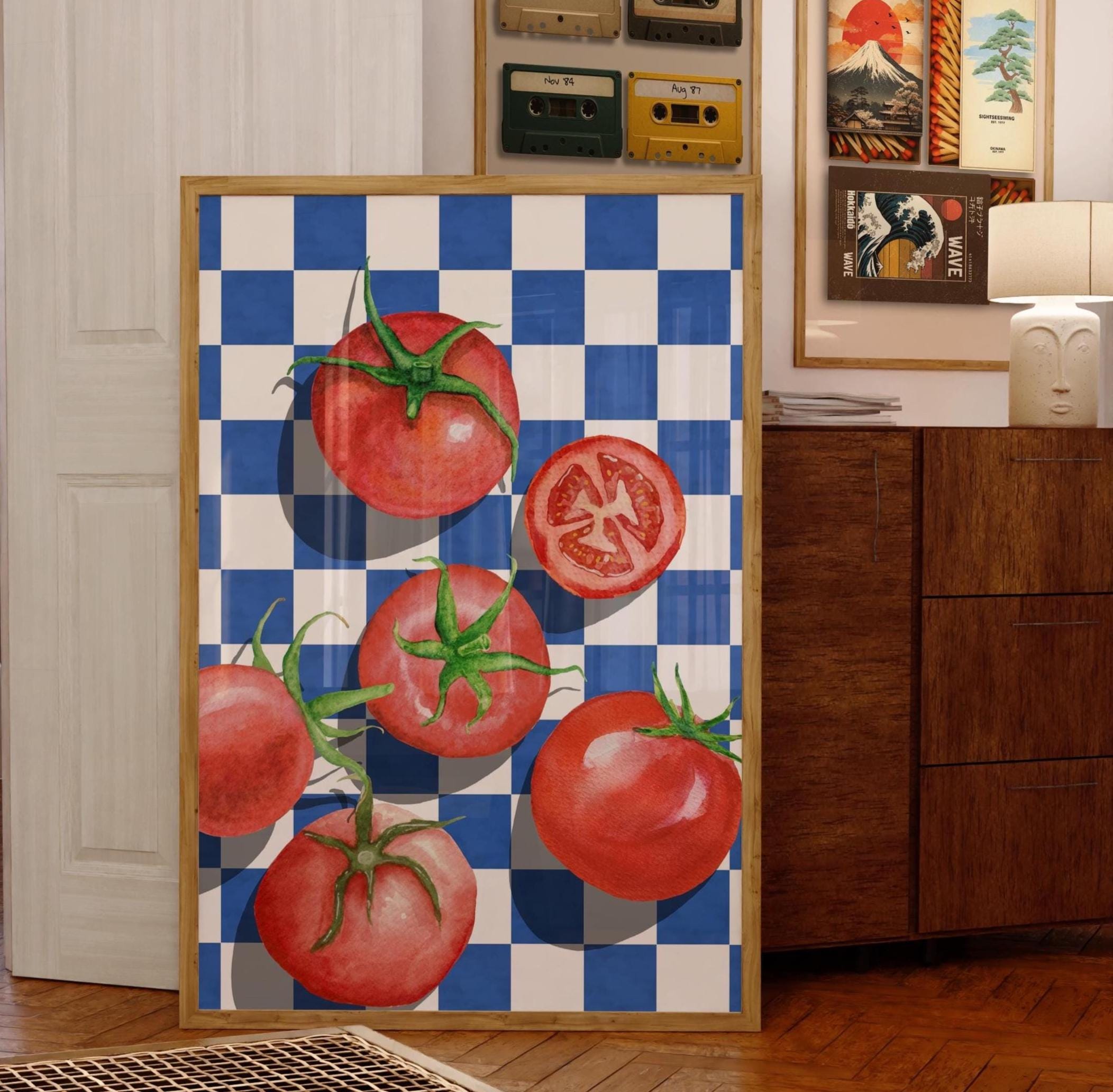 Tomato Art Print: Vintage Kitchen Wall Decor (Digital Download