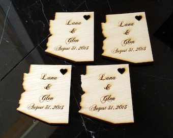 100 Arizona Wedding Favors Custom Engraved