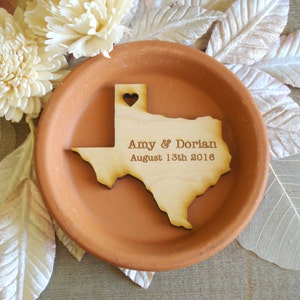 100 Texas Wedding Favors Custom Engraved image 1