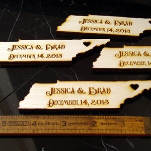 50 Tennessee State Wedding Favors Custom Engraved image 3